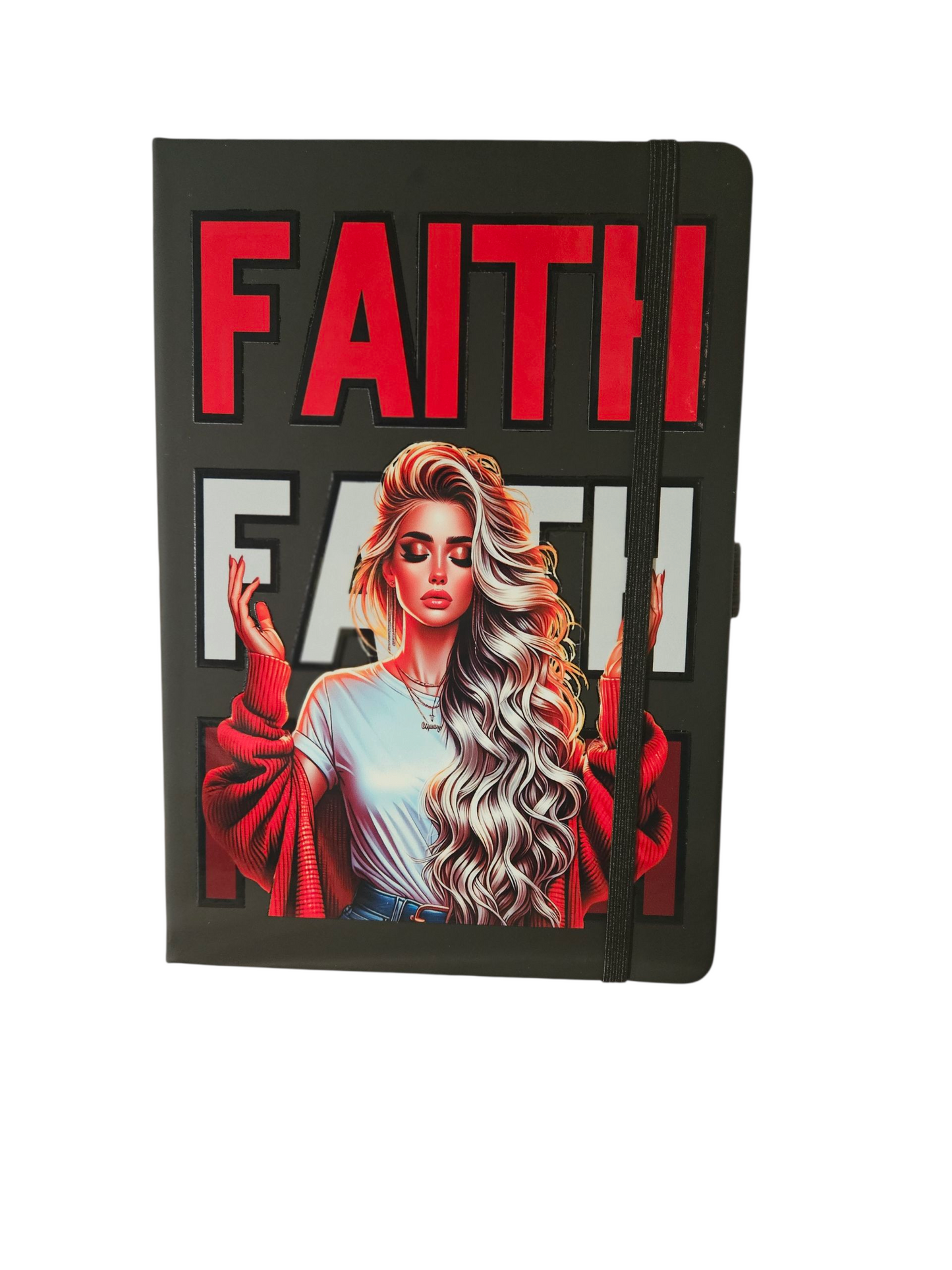Black Faith Journal with Bling Pen