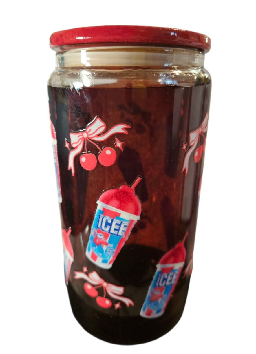 ICEE Tumbler with Red Lid