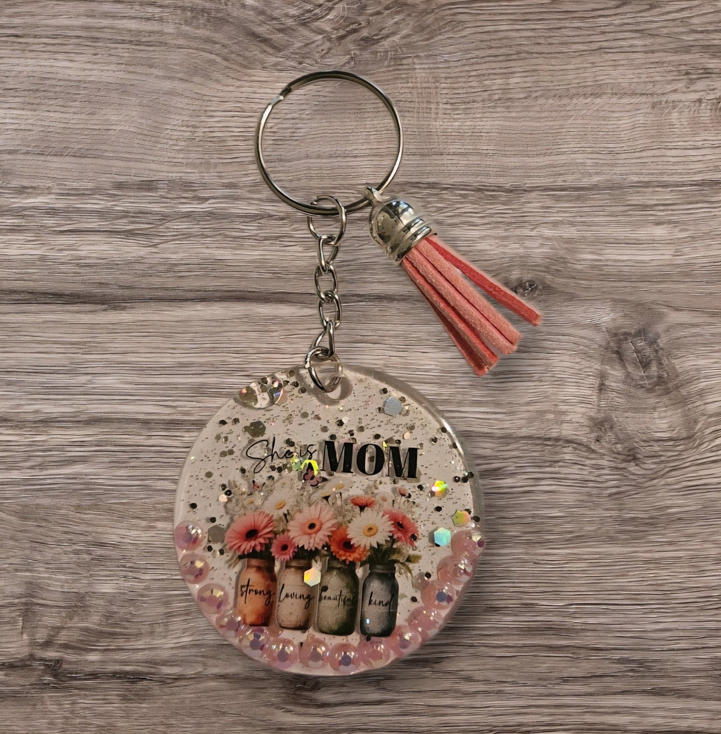 She is Mom Keyring