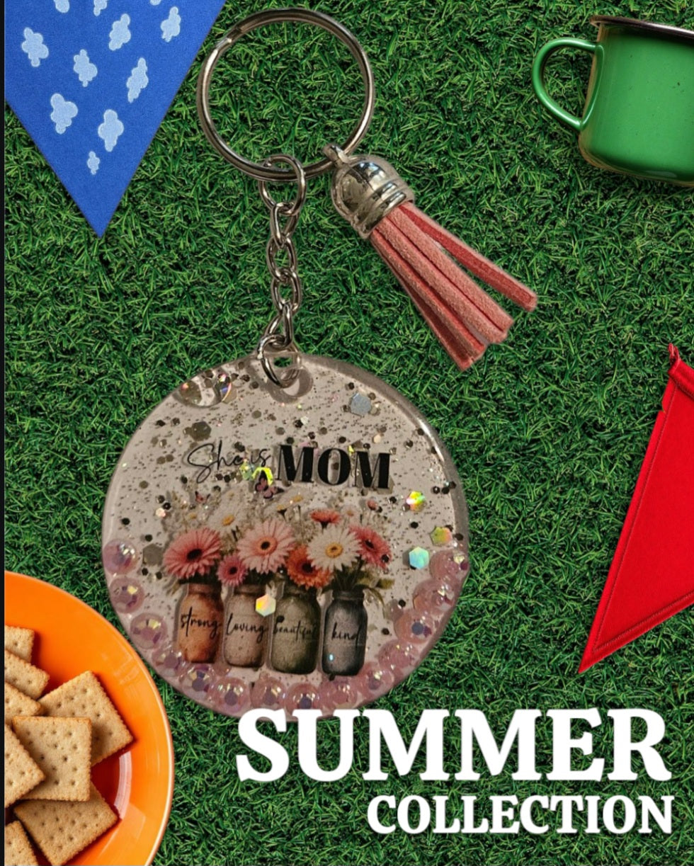 She is Mom Keyring