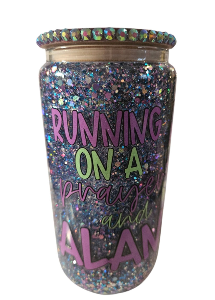 Running on a Prayer and Alani 16 oz Tumbler