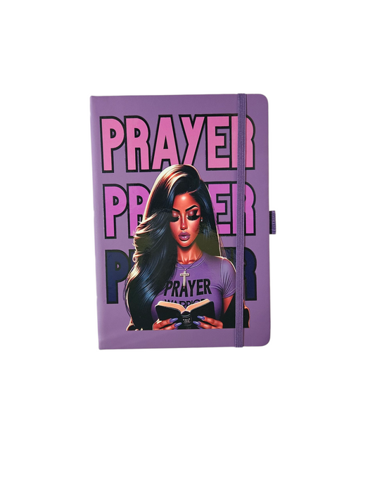 Purple Journal with the words Prayer and Bling Pen