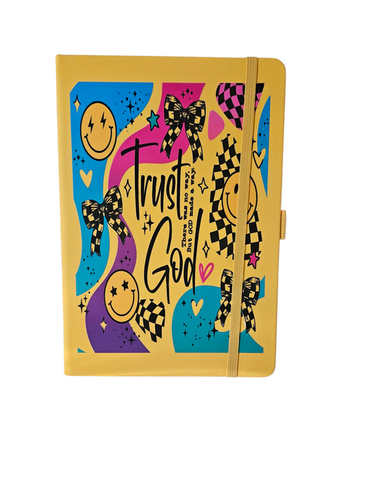Yellow Trust God Journal with Bling Pen