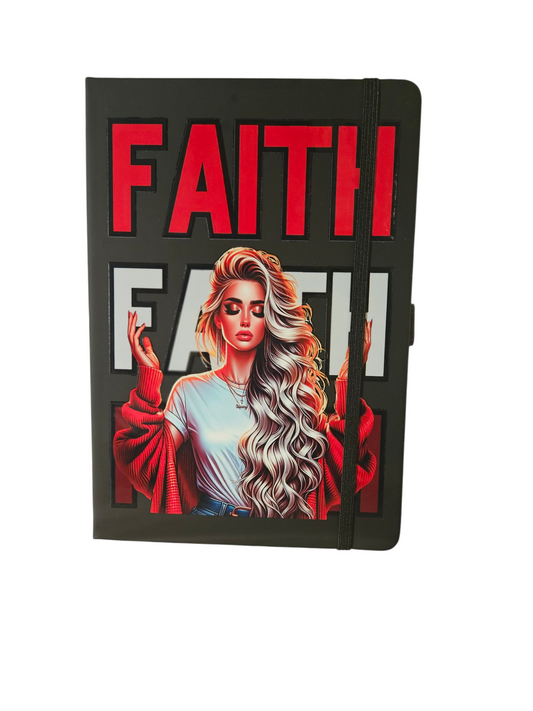 Black Faith Journal with Bling Pen