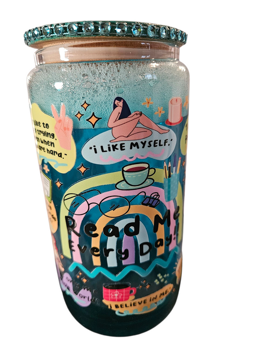 Daily Affirmation Snow Globe Tumbler