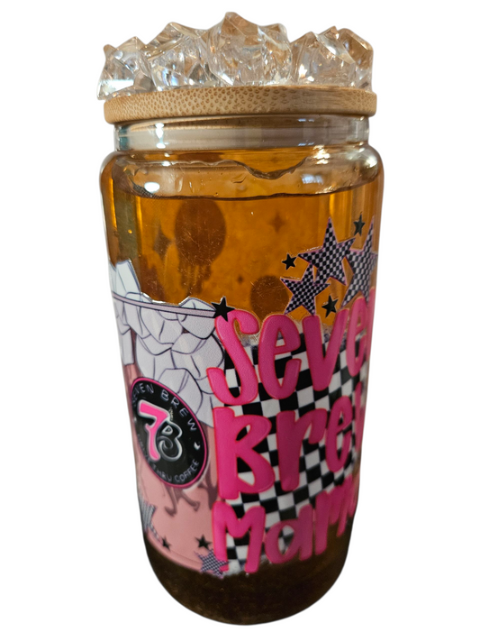 Seven Brew Mama Snow Globe Tumbler/Crushed Ice Lid
