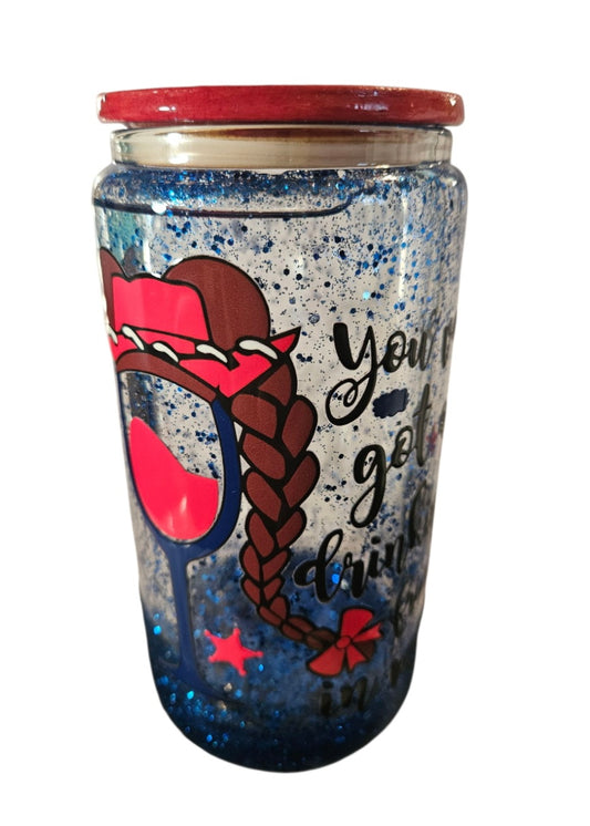 You Have a Drinking Partner in me Snow Globe Tumbler