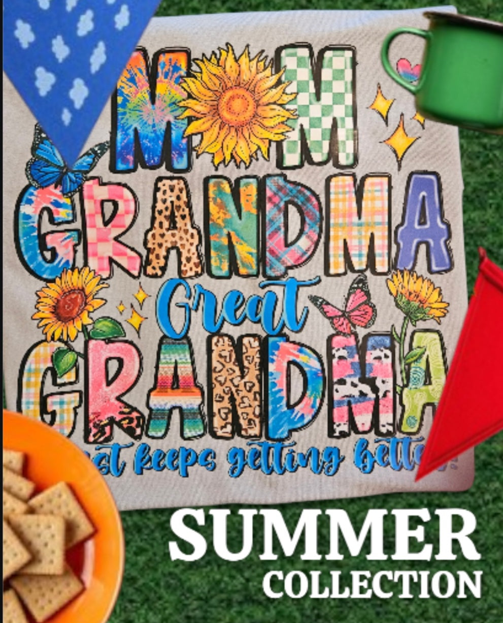 Grey T-shirt for Mom and Grandmother