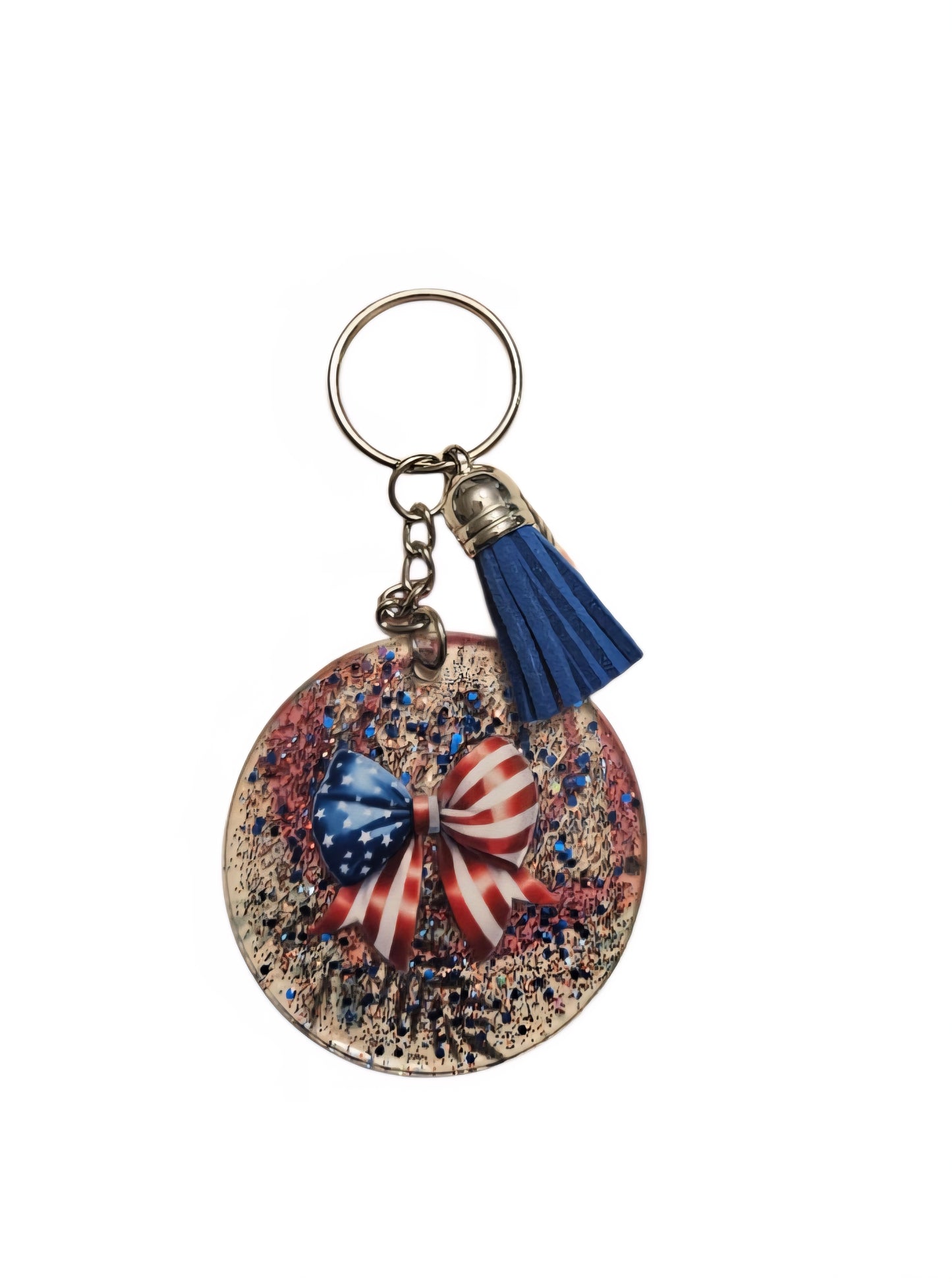 American Flag Keyring