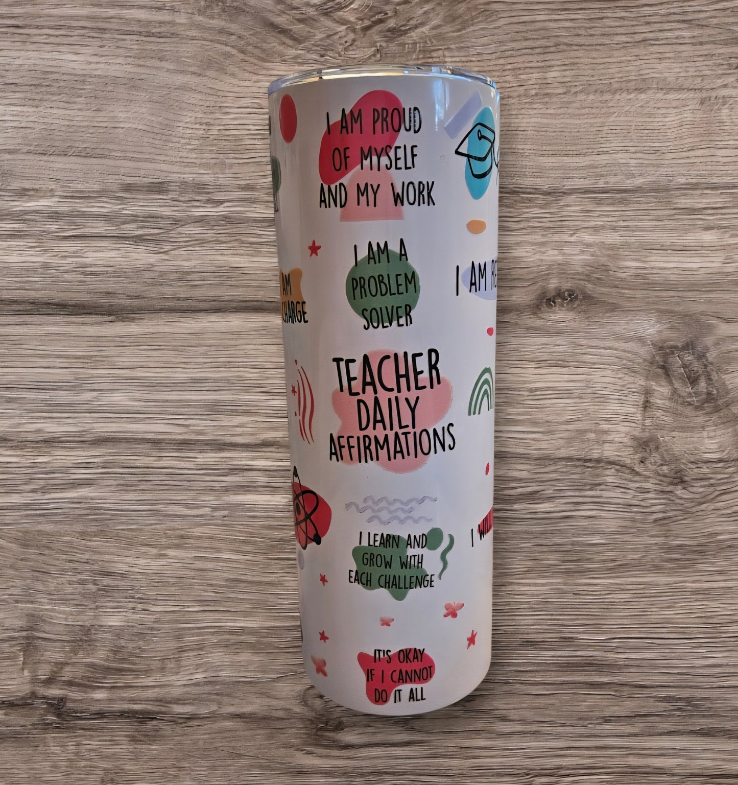 Teacher Daily Affirmation 20 oz Tumbler