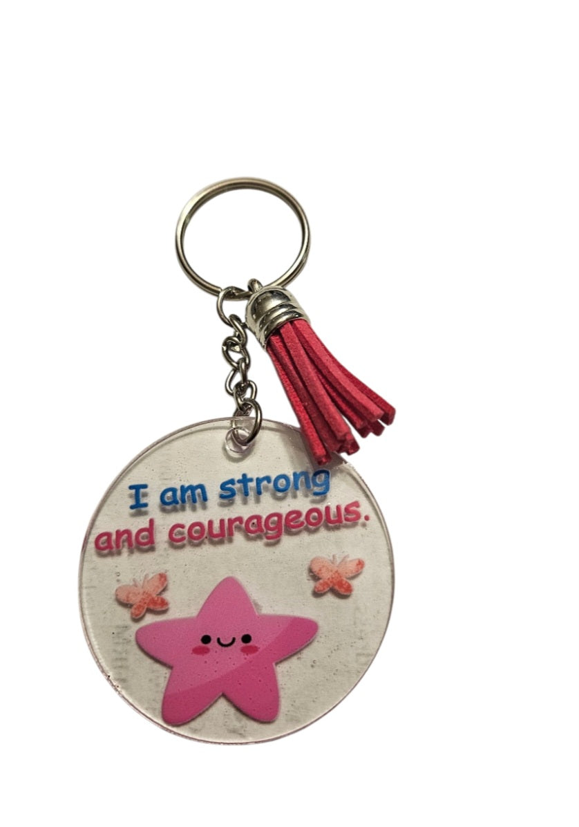 I am strong and courageous- Keyring