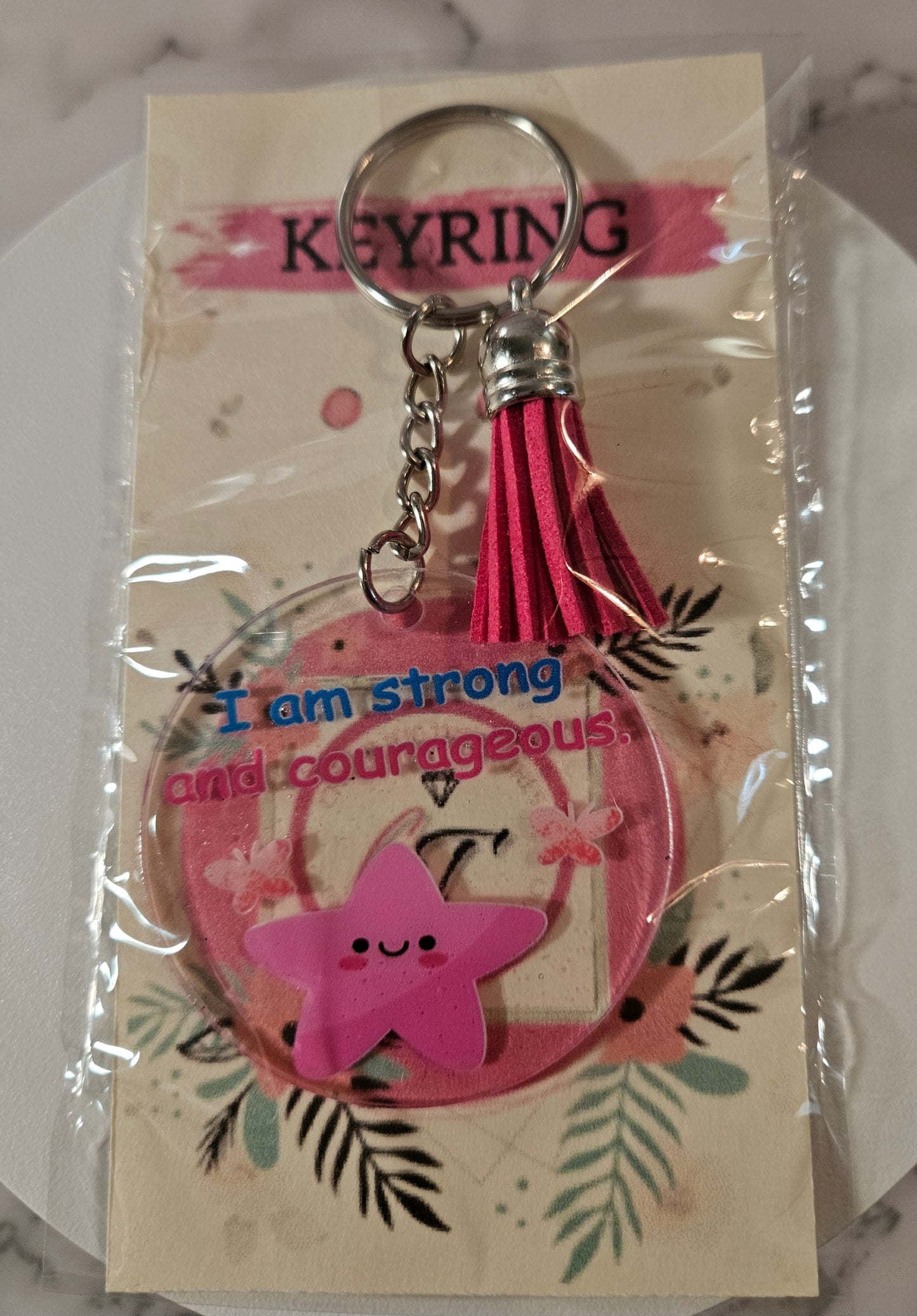 I am strong and courageous- Keyring