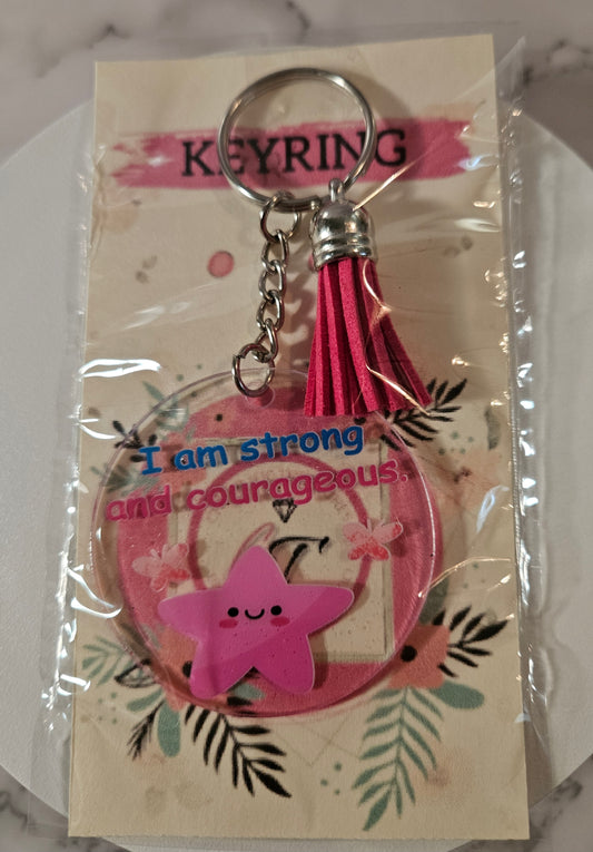 I am strong and courageous- Keyring