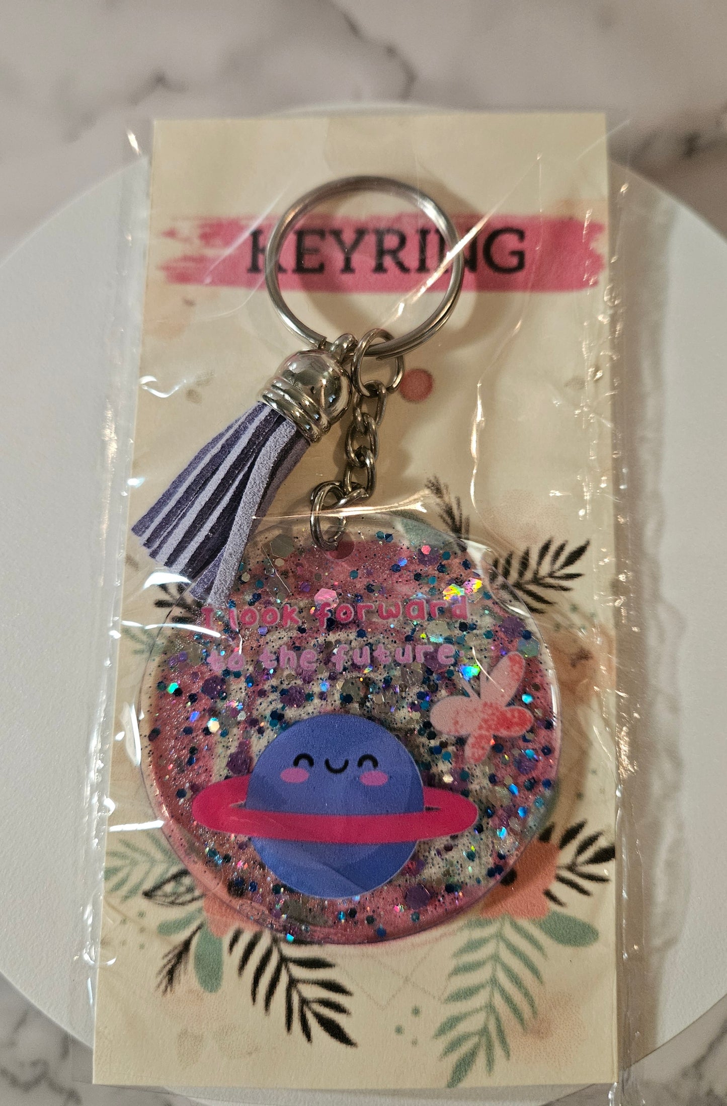 I look forward to the future Keyring